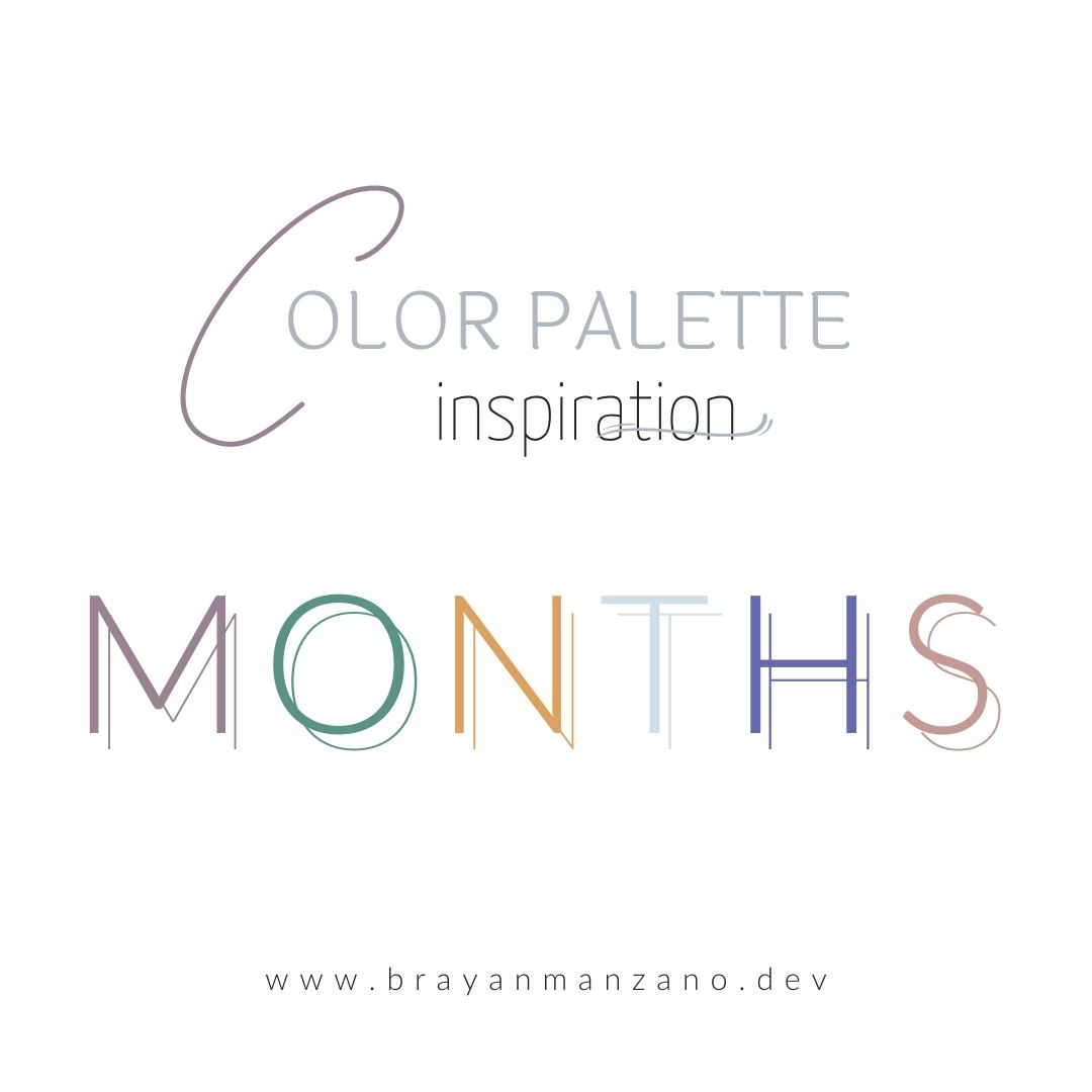 Palette Inspiration months